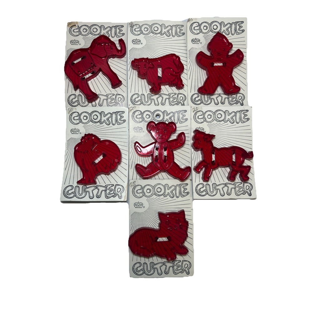Educational Products Company Vintage Animal Cookie Cutters Lot Of 7 Farm Rooster